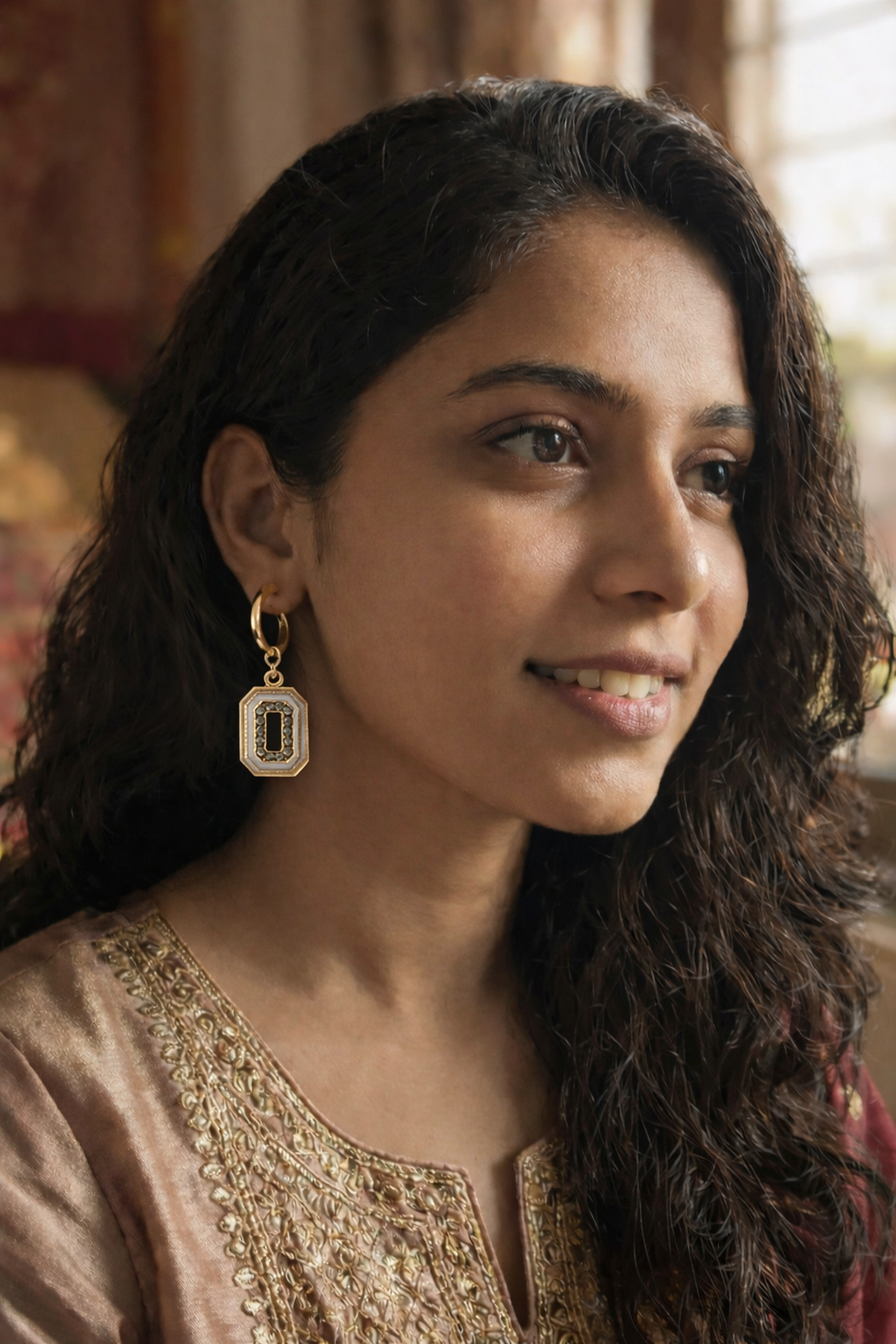 gold tone octagon drop earrings gold tone octagon drop earrings