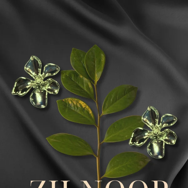 Silver Bloom Floral Stud Earrings